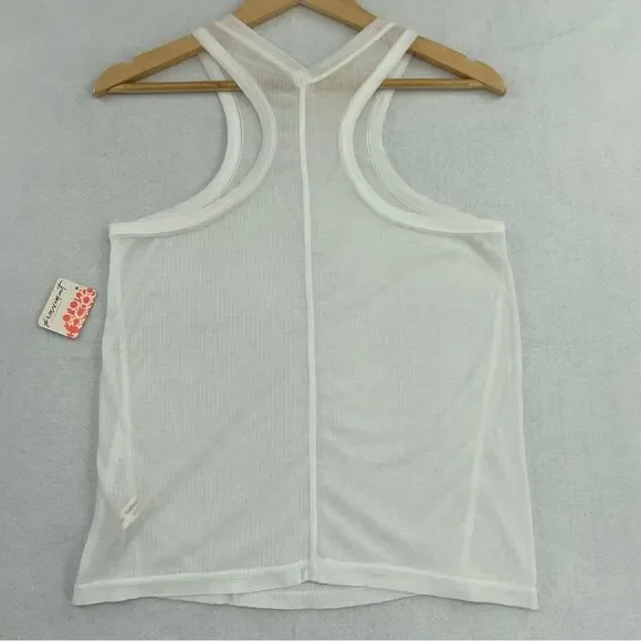 -FP Movement by Free People Very Varsity Women's Ribbed Sheer Tank Top NWT XS - Picture 4 of 15